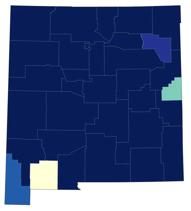 American Crow county map