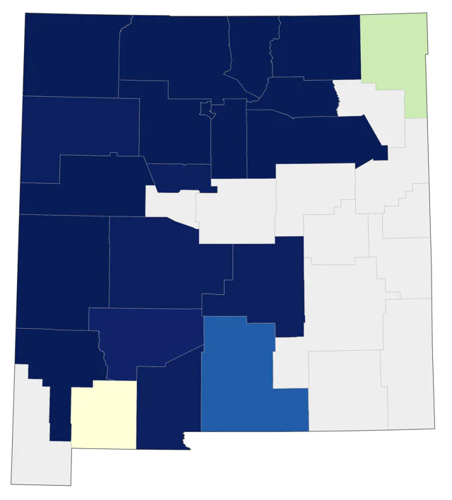 American Dipper county map