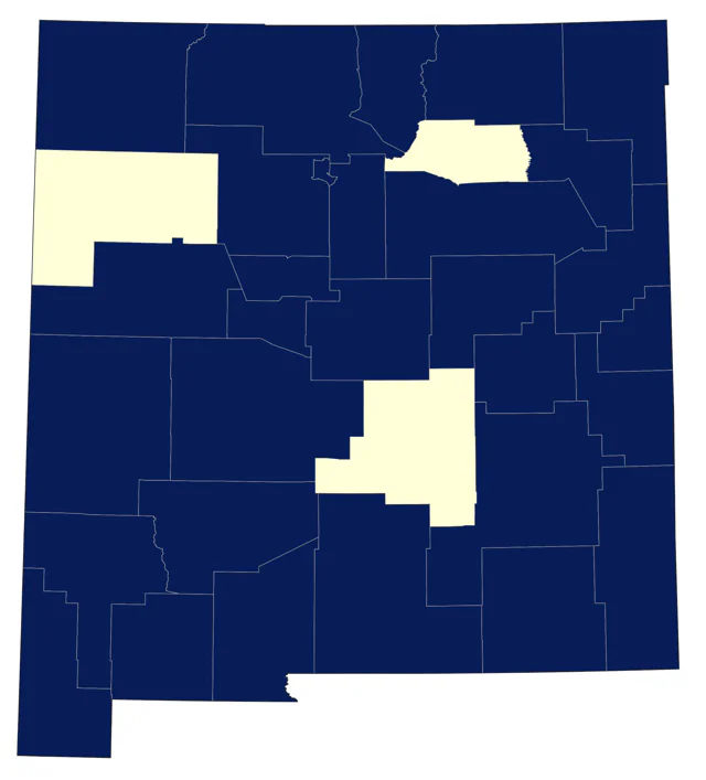 American Pipit county map
