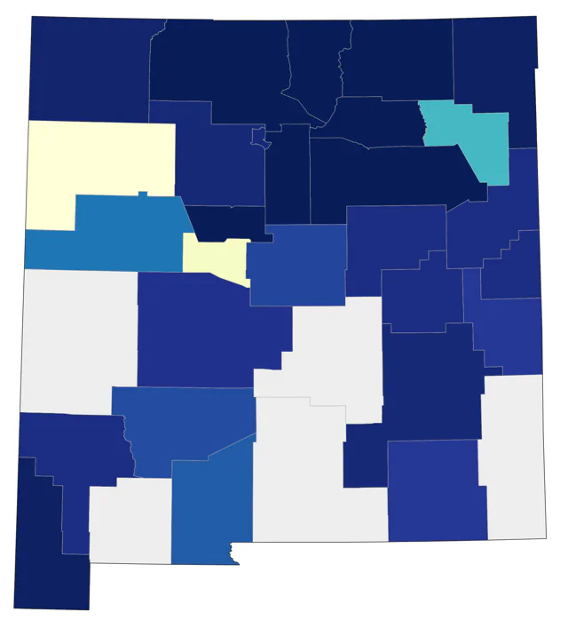 American Tree Sparrow county map