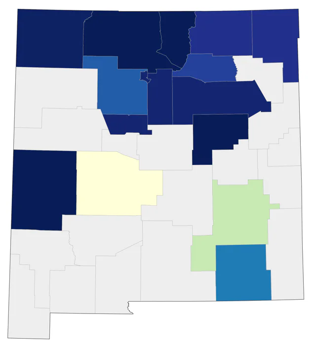 Barrow's Goldeneye county map