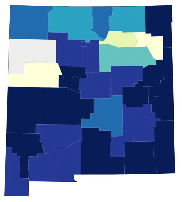 Black-and-white Warbler county map
