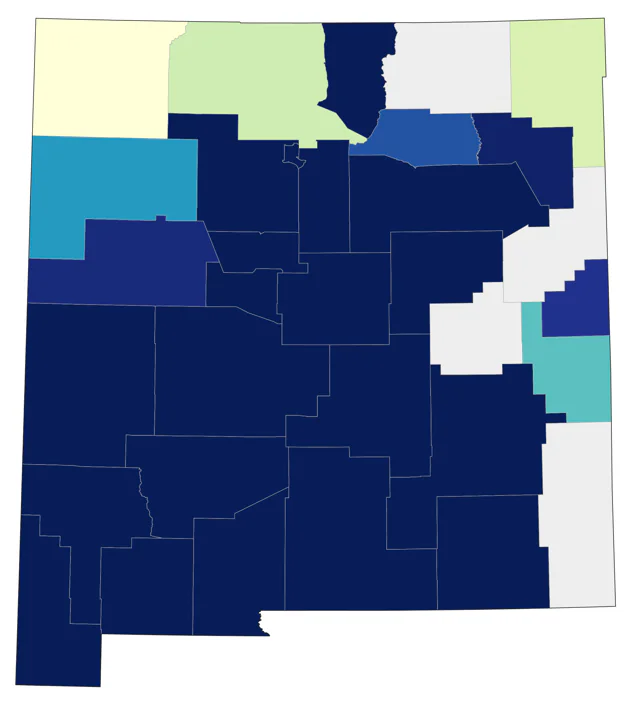 Black-chinned Sparrow county map