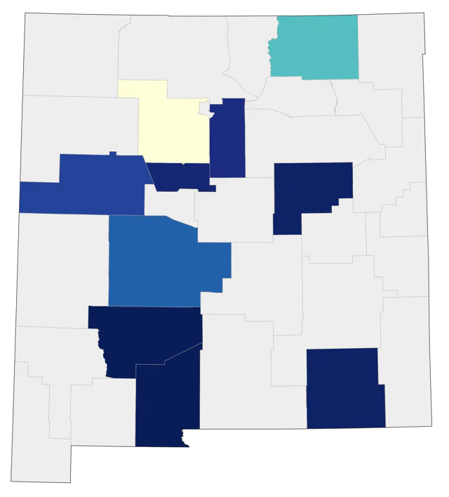 Black-legged Kittiwake county map