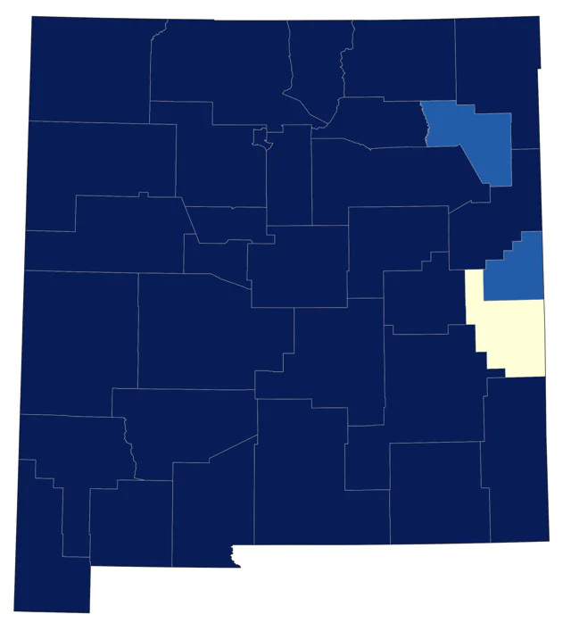 Black Phoebe county map