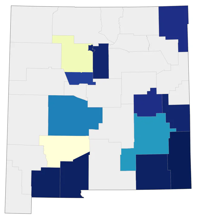 Blackburnian Warbler county map