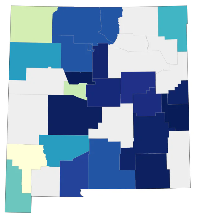 Blackpoll Warbler county map