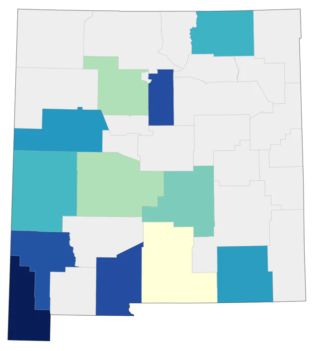 Blue-throated Mountain-gem county map