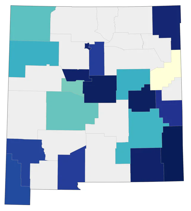 Blue-winged Warbler county map