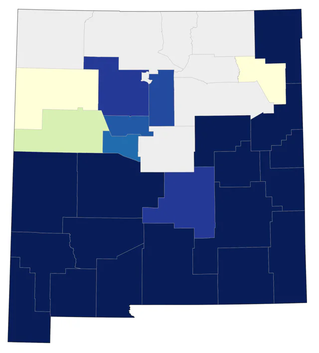 Bronzed Cowbird county map