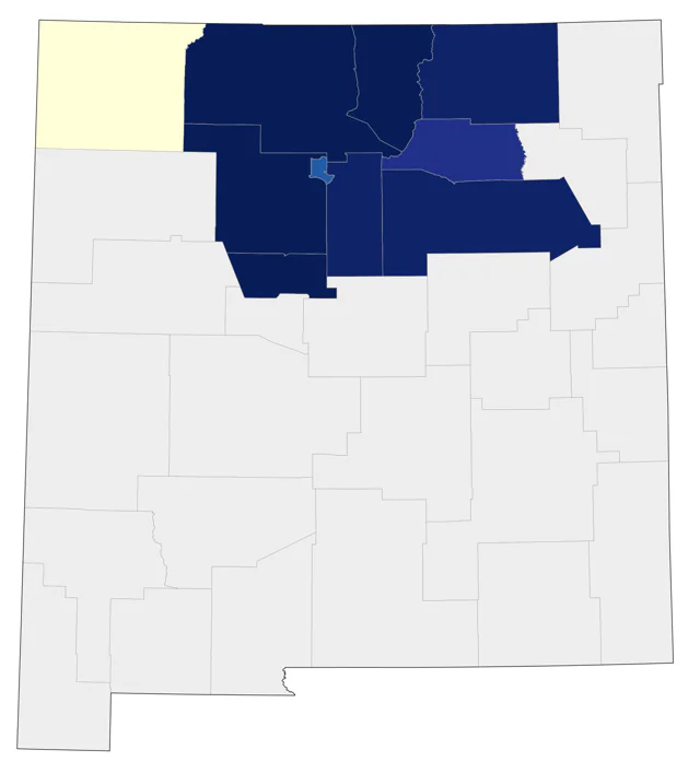 Brown-capped Rosy-Finch county map