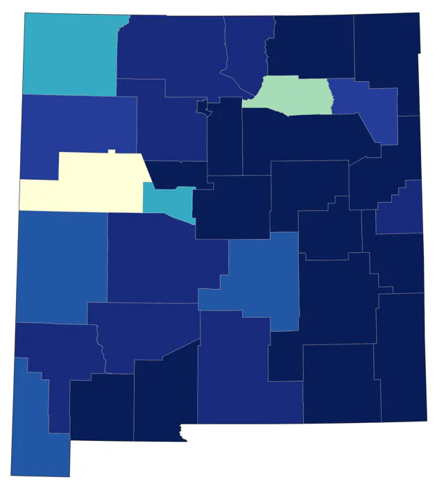 Brown Thrasher county map
