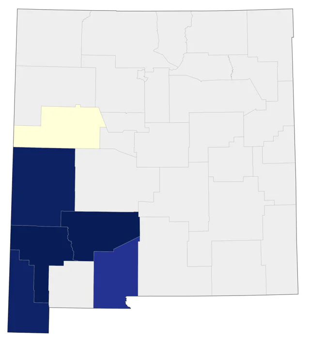 Buff-breasted Flycatcher county map