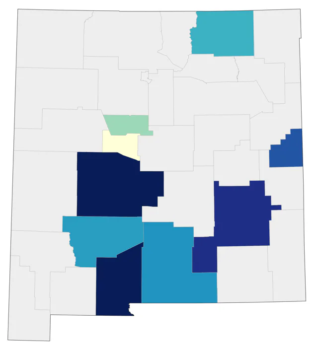 Buff-breasted Sandpiper county map