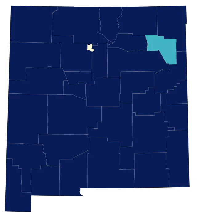 Canvasback county map