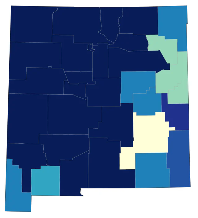 Cassin's Finch county map