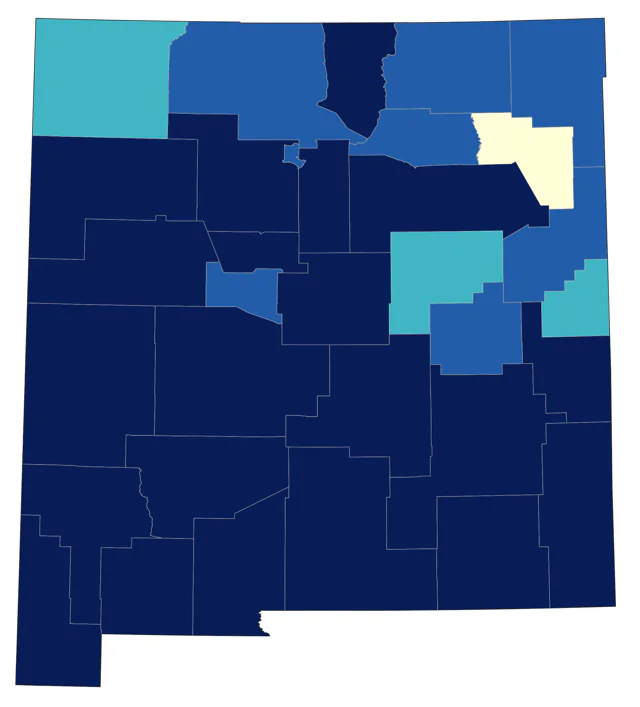 Cassin's Vireo county map