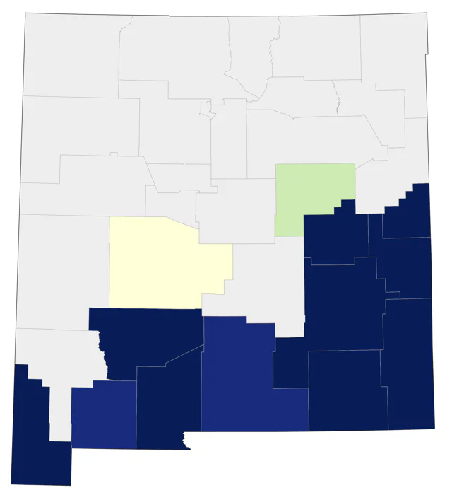 Cave Swallow county map
