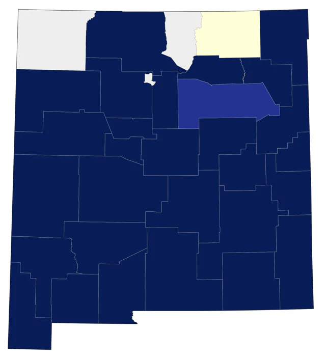 Chihuahuan Meadowlark county map