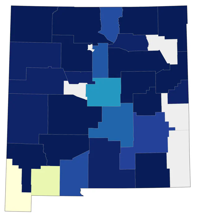 Clark's Grebe county map