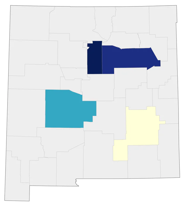 Common Crane county map
