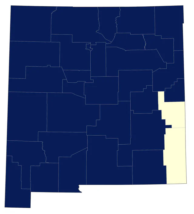 Common Merganser county map