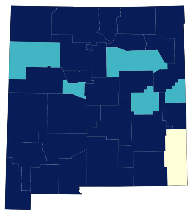 Common Poorwill county map
