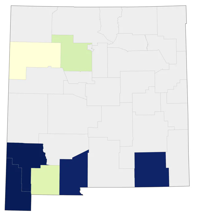 Costa's Hummingbird county map
