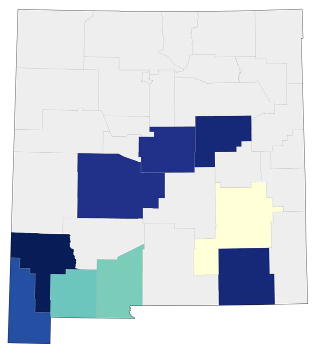 Crested Caracara county map
