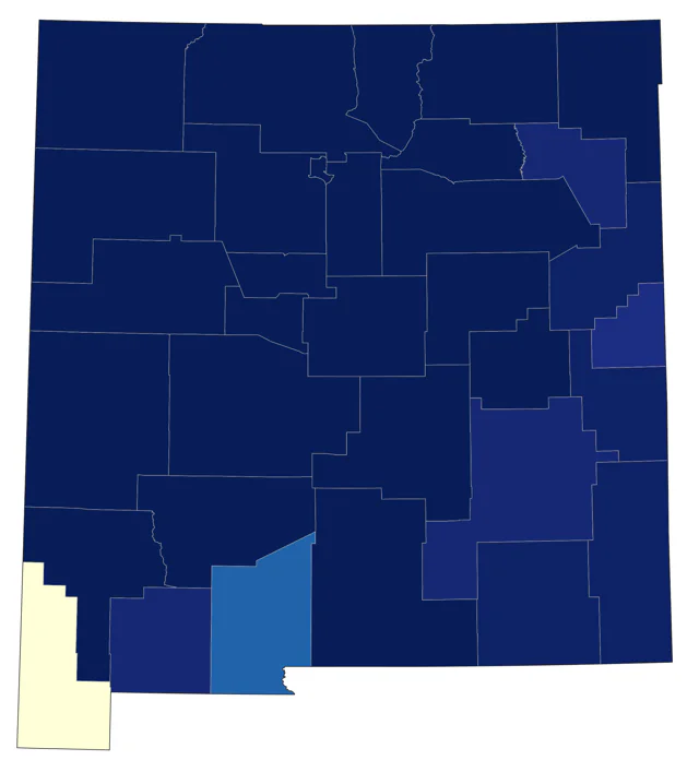 Downy Woodpecker county map