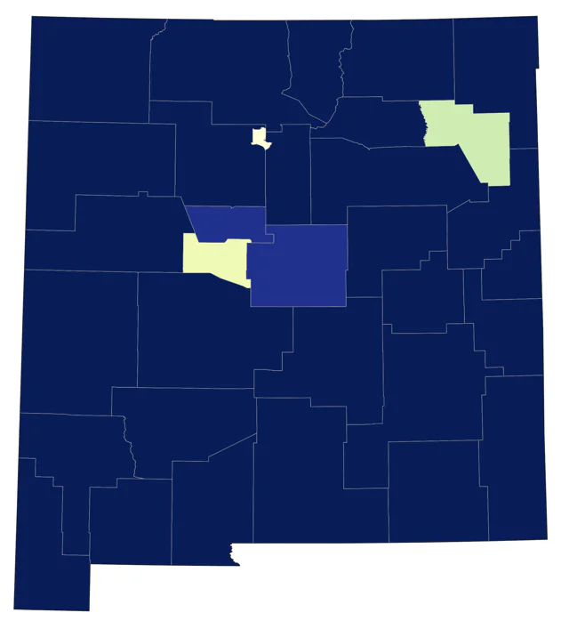 Eared Grebe county map