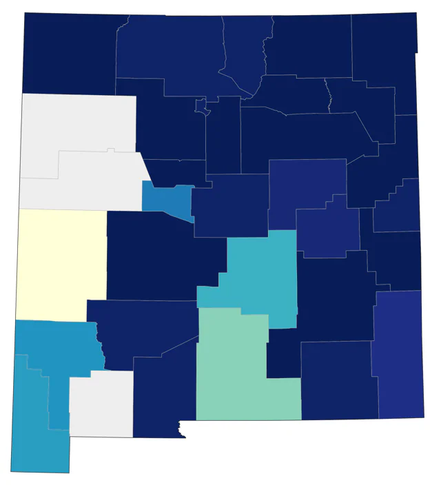 Eastern Kingbird county map