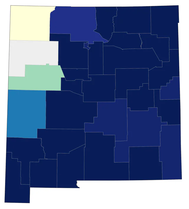 Eastern Phoebe county map