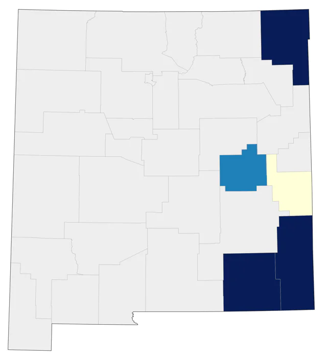 Eastern Warbling Vireo county map