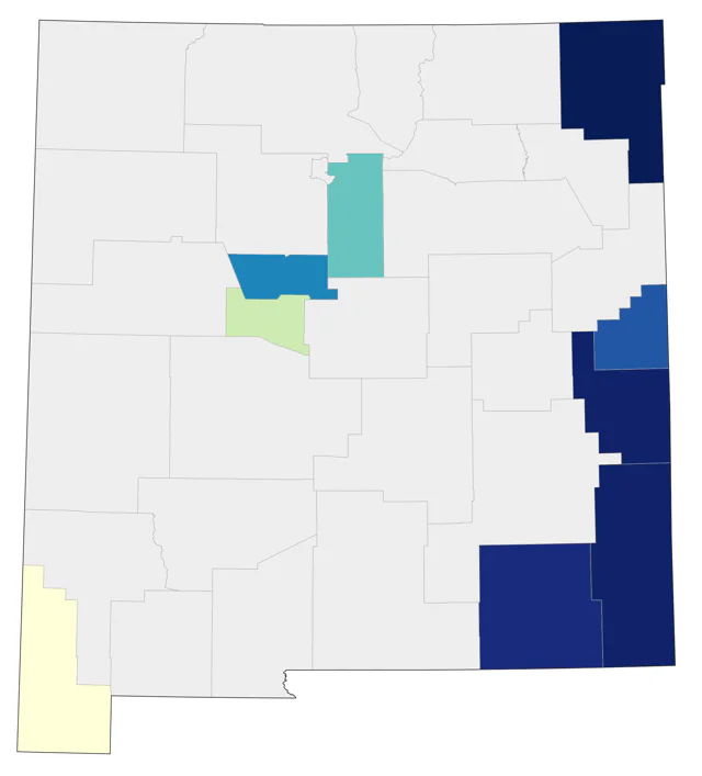 Eastern Wood-Pewee county map