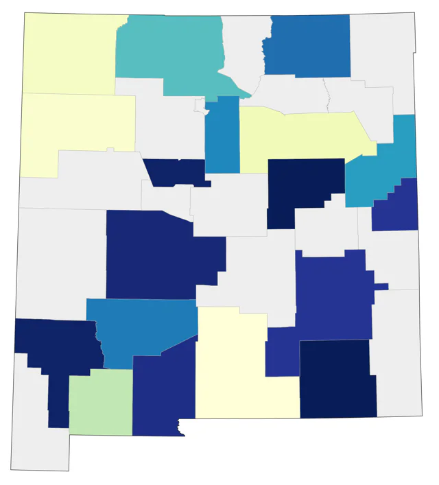 Eurasian Wigeon county map