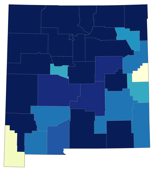 Evening Grosbeak county map