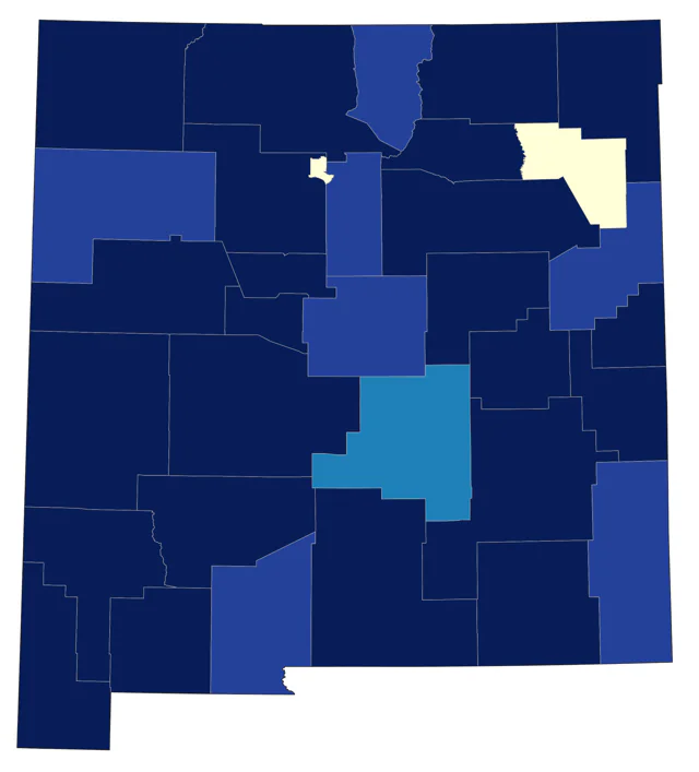 Franklin's Gull county map
