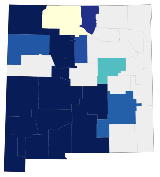 Gambel's Quail county map