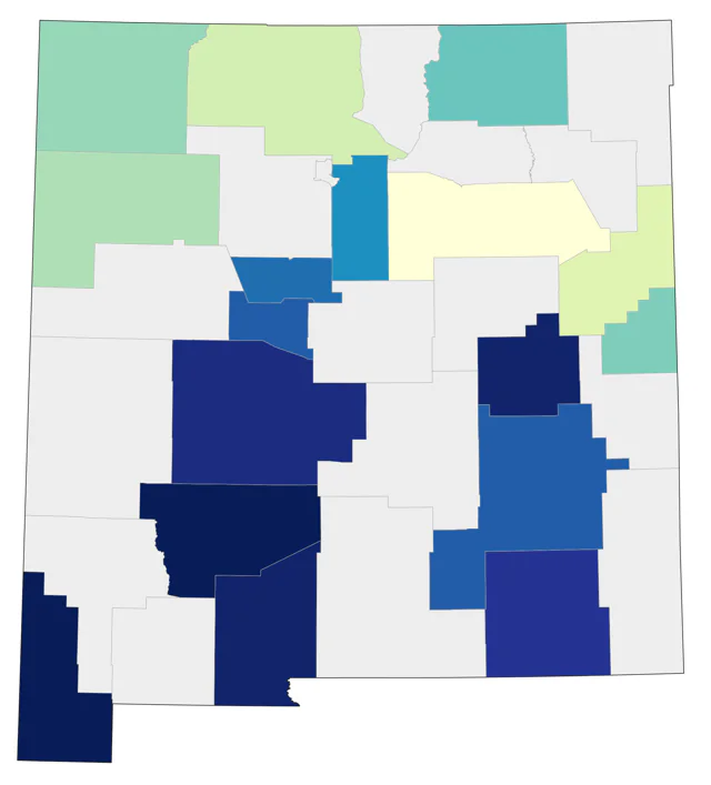 Glossy Ibis county map
