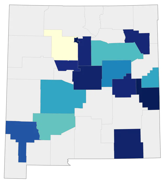 Golden-winged Warbler county map
