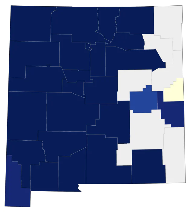 Grace's Warbler county map