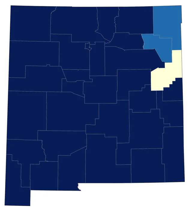 Gray Flycatcher county map