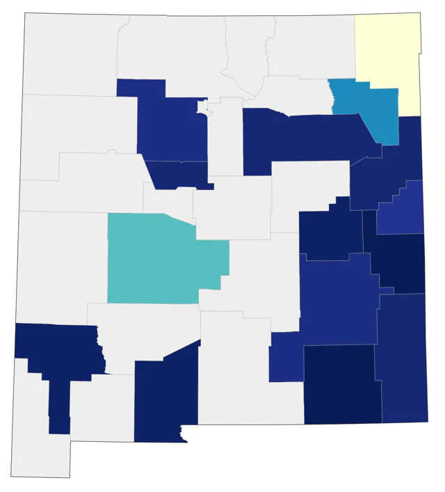 Great Crested Flycatcher county map