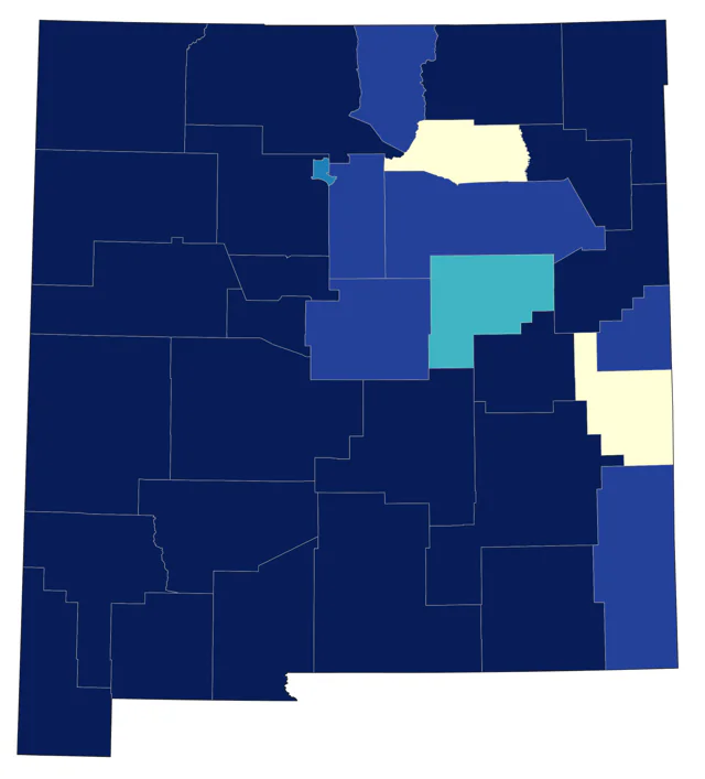 Great Egret county map
