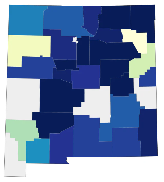 Greater Scaup county map
