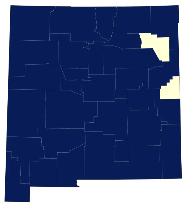 Green-tailed Towhee county map