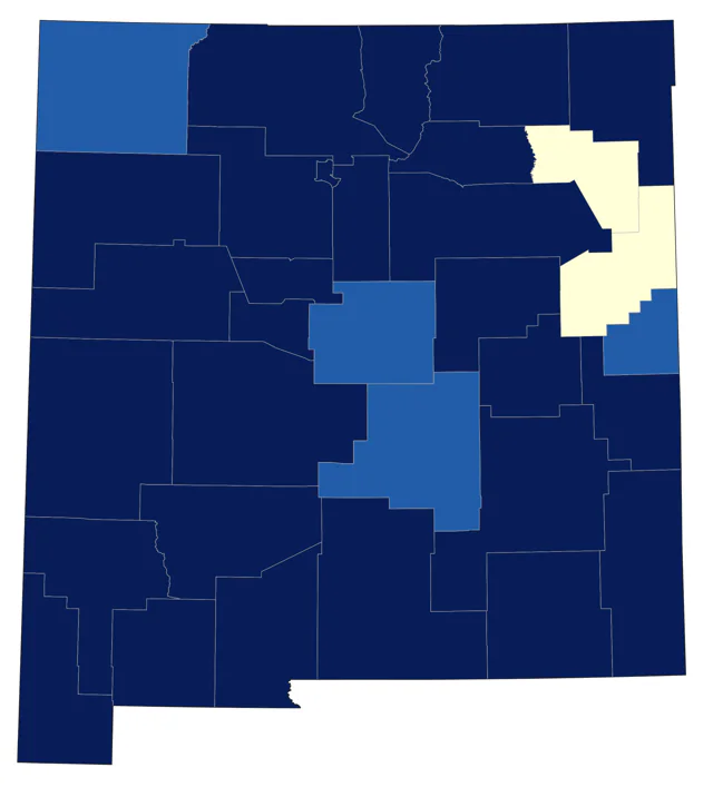 Hammond's Flycatcher county map