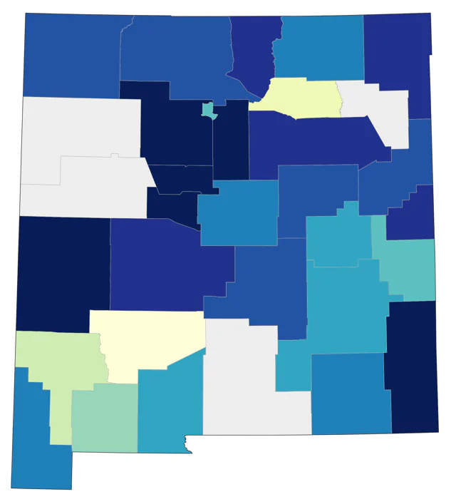 Harris's Sparrow county map