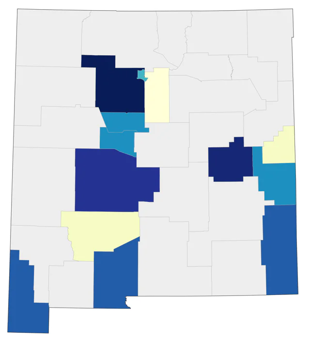 Helmeted Guineafowl county map